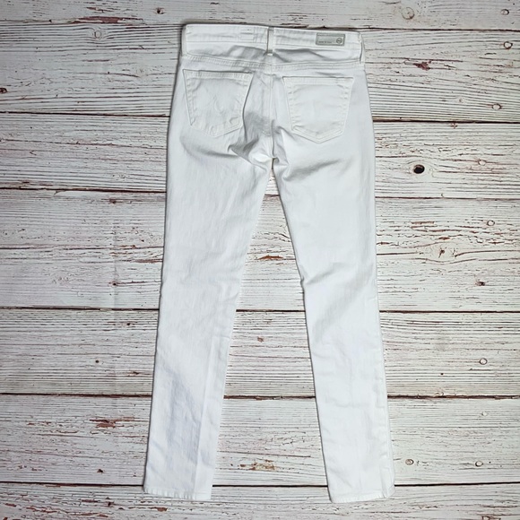 AG The Stevie Slim Straight Jeans in White Sz 25 - Picture 14 of 16